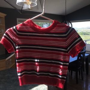 cropped knitted top from blue notes